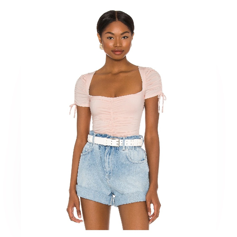 NWOT Lovers and Friends “Jupiter” Bodysuit - Blush Pink - XL